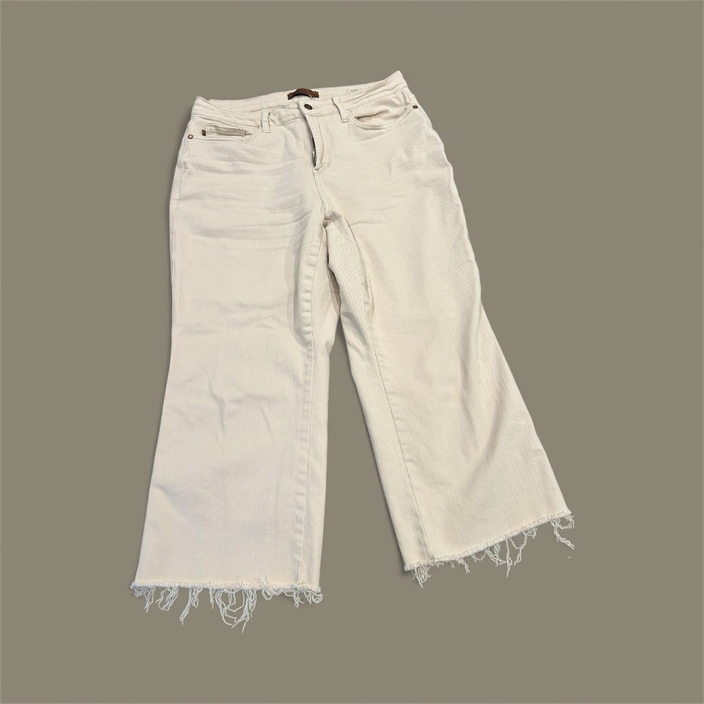 Judy Blue Cream Flare & Wide Leg Jeans